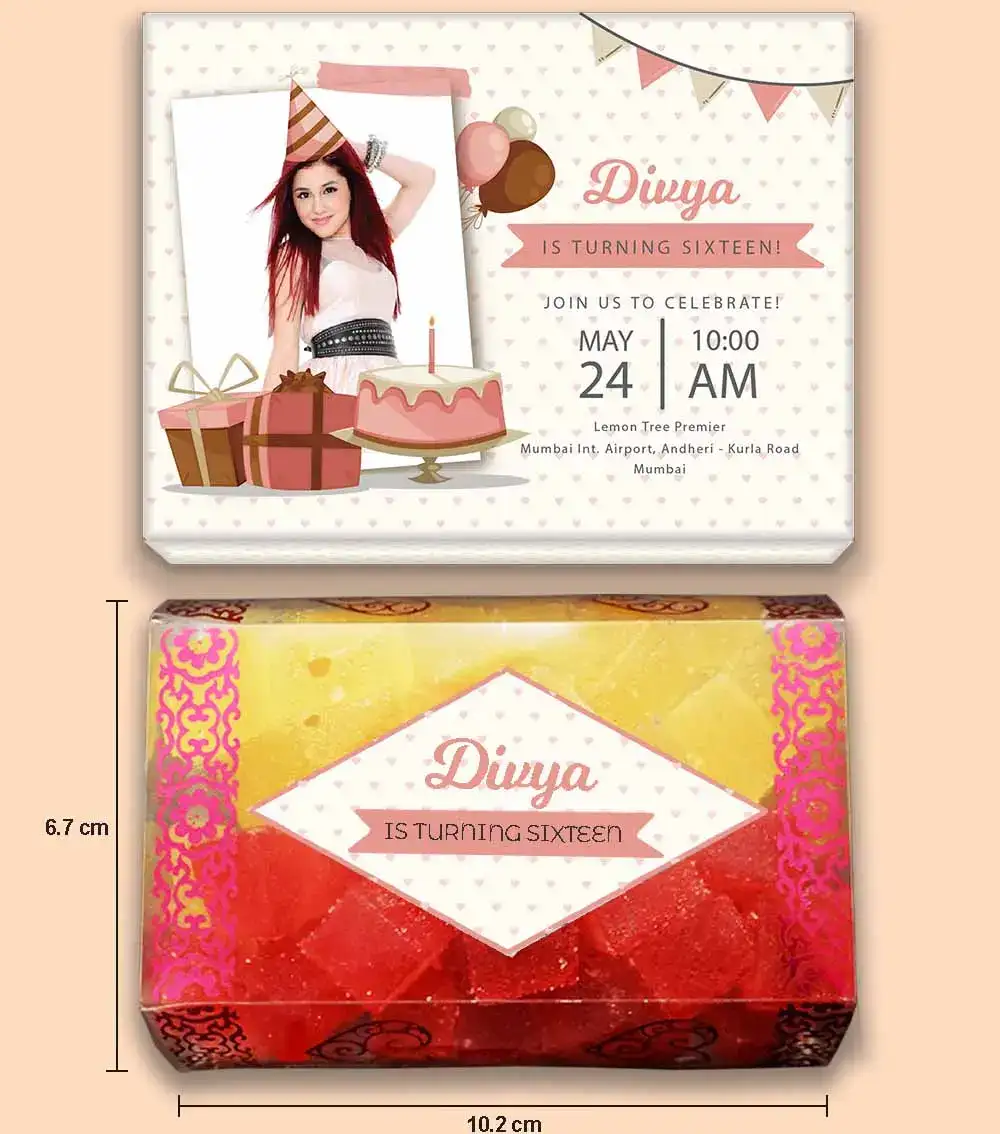 Affordable Customised Birthday Invitations below 100 rupees