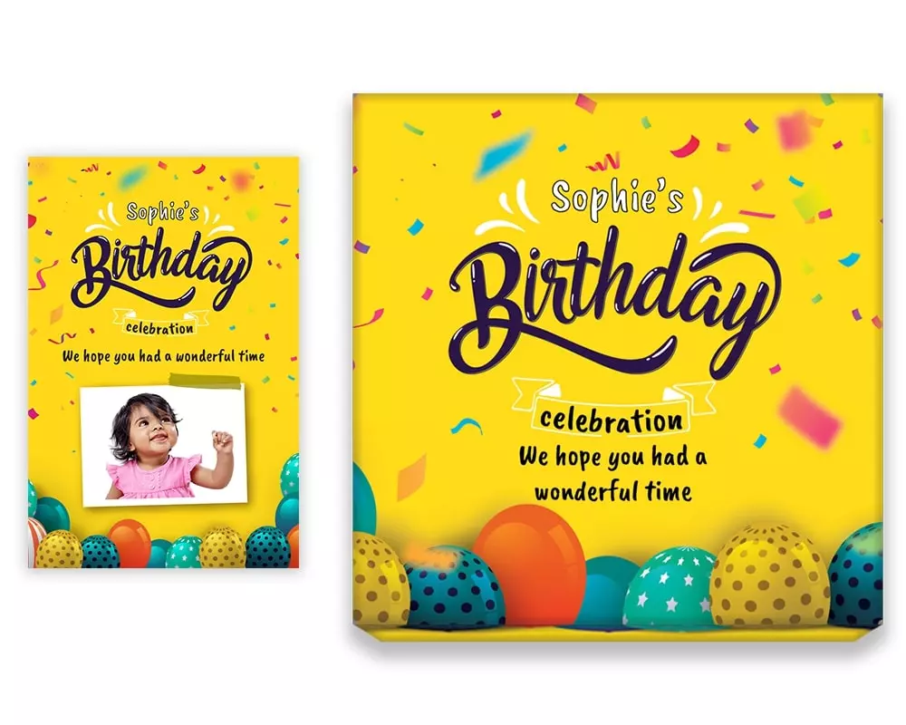 Design Number 10 for Jelly Candies in Small Customized Boxes with Large Message Cards for Birthday Return Gifts