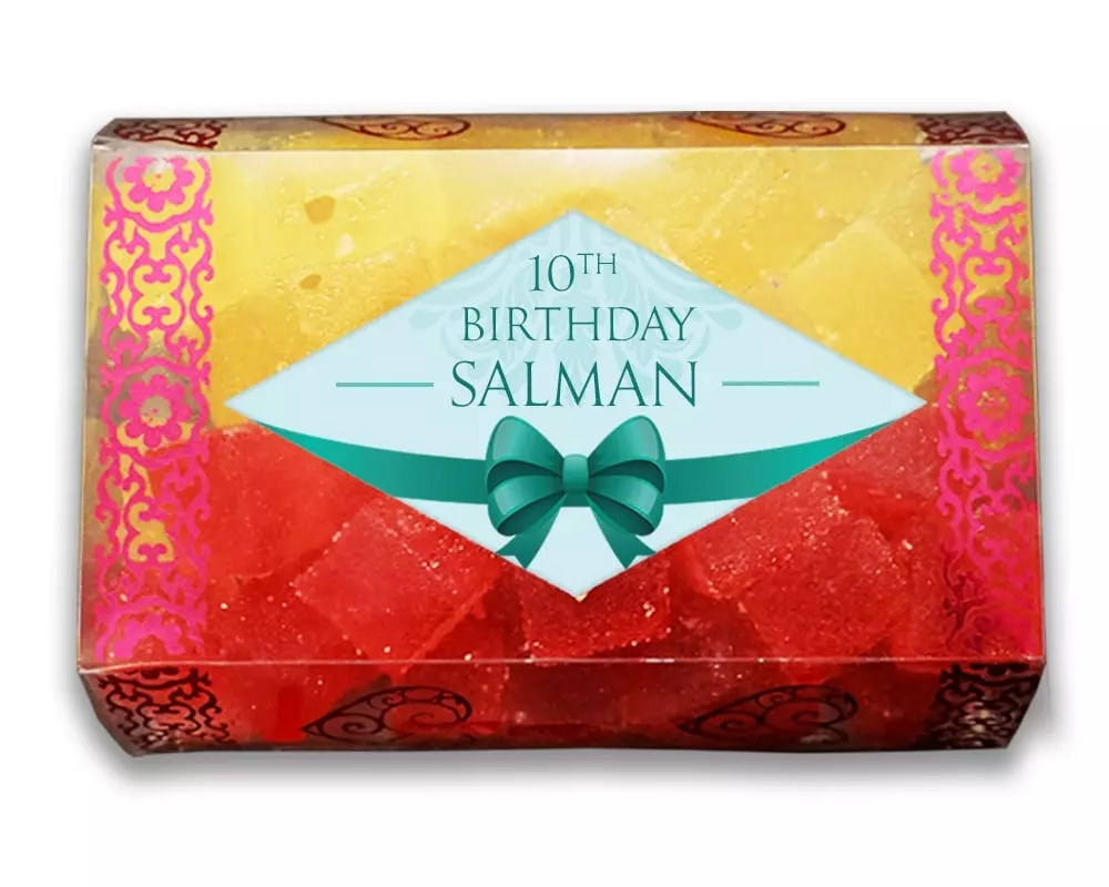 Design Number 7 of Jelly Sweets in Transparent Boxes for Birthday Return Gifts